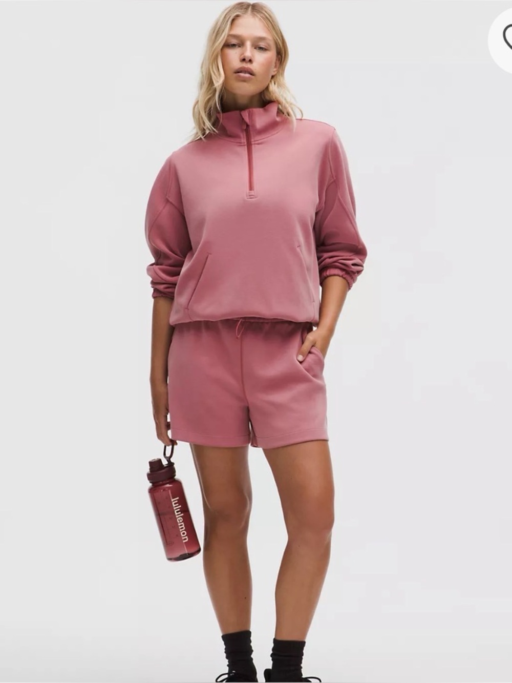 Lululemon Brier Rose Softstreme Shorts High Rise 4” Size 6 $78